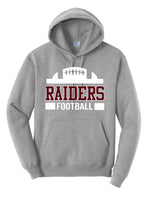 Load image into Gallery viewer, RAIDER FOOTBALL LOGO 1 GREY 50/50 HOODIE LOGO
